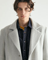 UNISEX HAIRY WOOL COAT JACKET M - BYRDEYE GRAY (6636064669814)