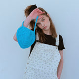 ハンドメイドハートバッグ / HANDMADE HEART BAG, BLUE