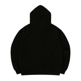 カットポイントパーカー / cut point hood zip-up - BLACK