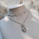  Rainbow Heart Princess Necklace (Jung Wooyeon, Rocket Punch Sohee Necklace)