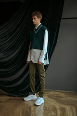 スクエアラムウールベスト / Square Lambs Wool Vest (4445006495862)