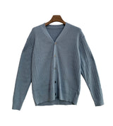 V-Neck Ribbed Cardigan (6684154527862)