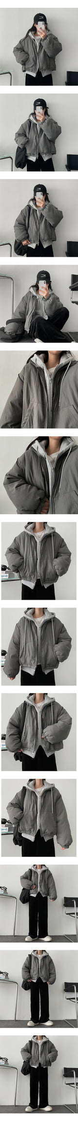 Delmon Two-Way Cropped Padded Jumper