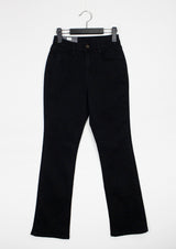 スリップブラックデニムパンツ/no.2330 slip black denim pants