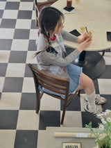 アーガイルルーピーカーディガン /  argyle loopy cardigan