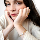 Fresh water pearl toggle bracelet (2COL) (6655051563126)