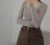 Bolero long sleeve crop T (3 colors)