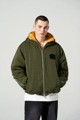PIPING LINE PADDED JUMPER - KHAKI