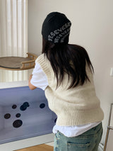 Quattro wool knit vest