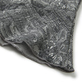Flower Shirring Mini Skirt [GREY] (6618895646838)