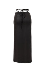スリットマキシスカート/SLIT MAXI SKIRT[black]