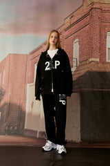 センスロゴフードジップアップ/25P SENSE LOGO HOOD ZIP UP_BLACK