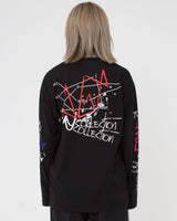 落書きプリントロングスリーブTシャツ / HAND DRAWING L/S (4592245538934)