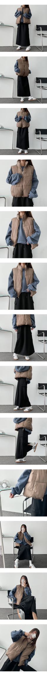 Neeson Back Slit Cargo Long Skirt