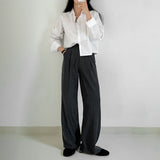 シャツレストランクロップデイリーシャツ / [8color] Shirt Restaurant Crop Daily Shirt