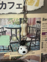 puppy loves bone key-ring