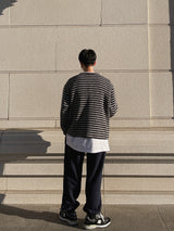 Smith Heavy Border Over Knit (3color) (6624404635766)