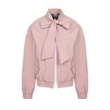  Big Ribbon Tie Windbreaker (DUSTY PINK)