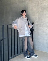 Fake cargo denim pants