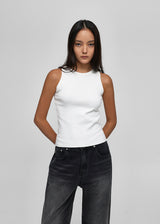 [B-BASIC] Round Neck Napping Sleeveless