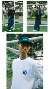 DAKYAM 2023 AW チェイシングホワイトドラゴンスキーグラフィックヘビーウェイトロングTシャツ