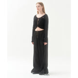 211-RIBBON SLIT SATIN PANTS (6550232072310)