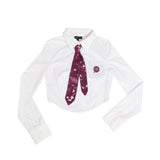 ローズサテンタイ / ROSE SATIN TIE #MAGENTA