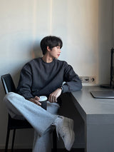 LMN ラインオーバーサイズスウェットシャツ / LMN line oversized fit sweatshirt (4 colors)