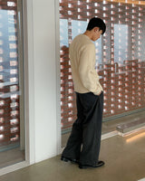 ツイルヘビーナッピングワイドスラックス / twill heavy napping wide slacks 2color