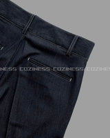 ECTフェイクデニムワイドパンツ / ECT Fake Denim Wide Pants (Set - Up / 1 color)