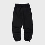 BASIC LABEL JOGGER SWEATPANTS (BLACK) (6603666686070)