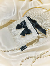 Glossy Organza Ribbon Zip-pouch (S