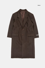 Dart wool over maxi coat