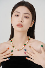 RED TULIP CHOKER 