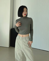 エニーモアクロップポラールTシャツ/Anymore Crop Polar T-shirt (7color)