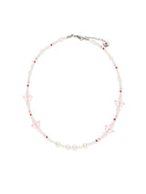 バタフライパールネックレス / BUTTERFLY PEARL NECKLACE PINK