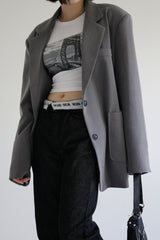サイドシティクロップTシャツ / Side City Crop T-shirt (2color)