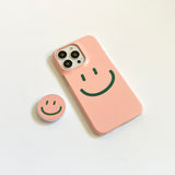スマイルピンク (マットフォーンケース)