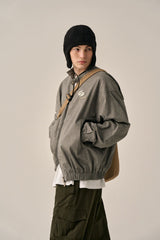VINTAGE WASHED RIDER JACKT-CHARCOAL