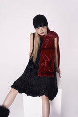 Ribbon Muffler_Wine Red