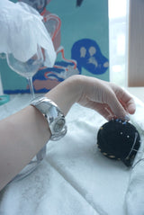 sunflower cubic bangle watch