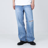 ナイフカットペイントスプラッターデニム / KNIFE CUT PAINT SPLATTER DENIM