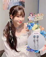  Diamond Petals Earring - Light Sapphire (Lovelyz Jiae, April Chaekyung Earring)
