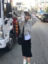 Camila stripe zip up