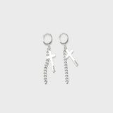 クロスチェーンピアス/CROSS CHAIN EAR