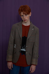 [SIGNATURE]ウールチェックジャケット / WOOL CHECK JACKET (4526614413430)
