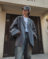 スイッチウィンドブレザー / Stitch wind blazer (2 color)