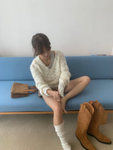 レーベルウォーマー / bitteschon label warmer (arms & legs)-white