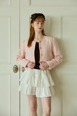 TIDY ROUND TWEED JACKET