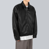 ビーガンレザージップアップジャケット / Vegan Leather Zip up Jacket